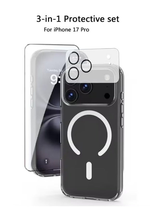 BIVATU 3-in-1 Protective Accessory Set for iPhone 17 Pro | Magnetic Case, Screen Protector & Camera Lens Protector - Image 1